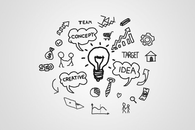 Digital marketing planning sketch